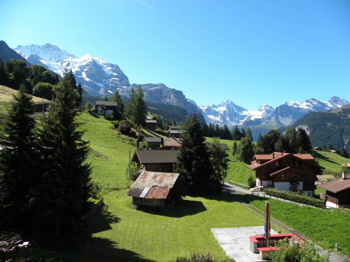 Apartment With Great View At Residence Brunner Wengen Eksteriør bilde