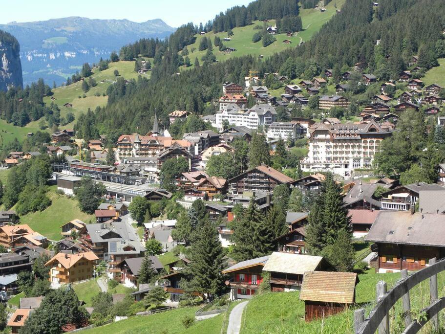 Apartment With Great View At Residence Brunner Wengen Eksteriør bilde